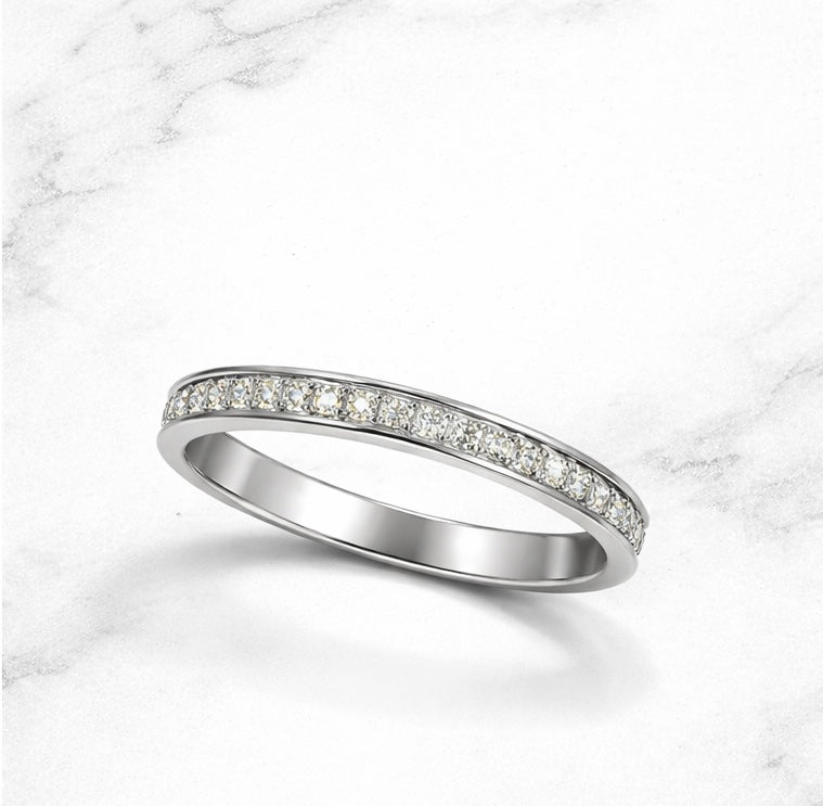 Anel Fino Eternity Crystal